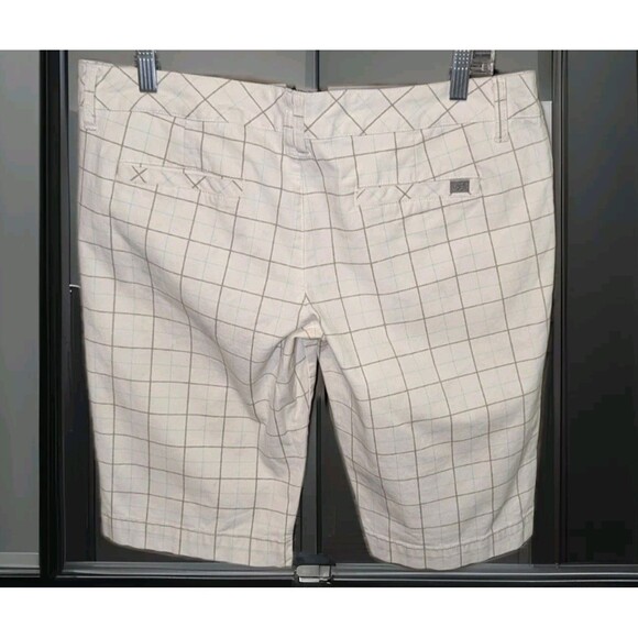 Fox Girls Bermuda Striped White Shorts Size 11 - Picture 2 of 7